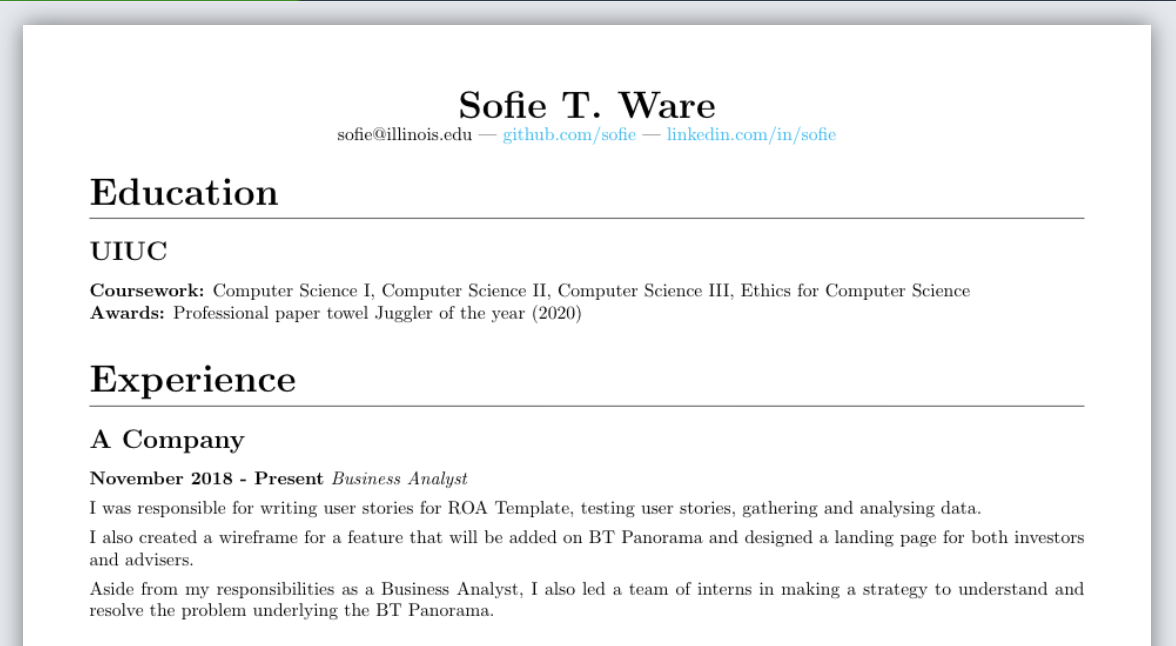 This on its own isn't a bad resume... but you can make it better!